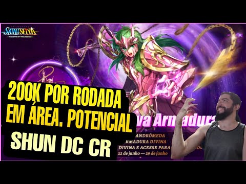 Shun Divino CR Mitando nos Duelos Galácticos - Saint Seiya Awakening