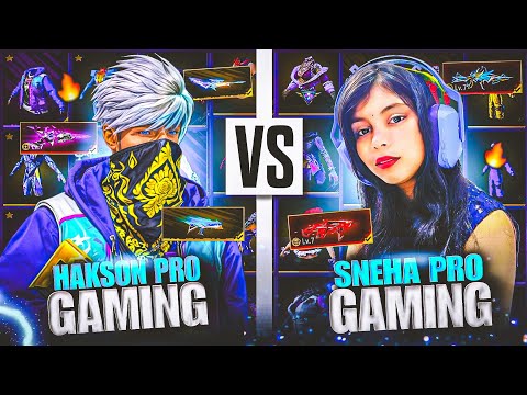 Biggest Collection Verses of Hakson Pro Gaming vs Sneha Pro Gaming 😱 Garena free fire