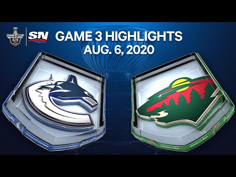 NHL Highlights | Canucks vs. Wild, Game 3 – Aug. 06, 2020