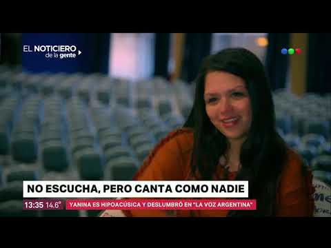 Yanina, la cordobesa que emocionó a todos en La Voz Argentina.