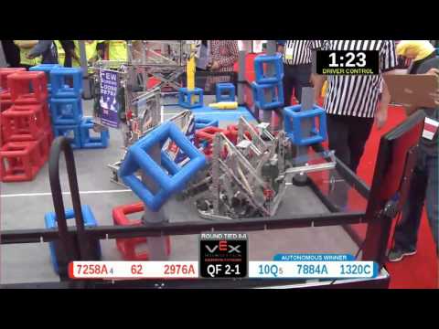 2015 VRC Arts QF2-1 - 7258A 62 2976A vs 10Q 7884A 1320C - 58 to 83 - VEX Worlds 2015 - Arts Divisio