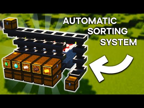 Minecraft Full Automatic Sorting System 1.19 -  Stackable