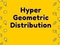 Hypergeometric Distribution Calculator Video