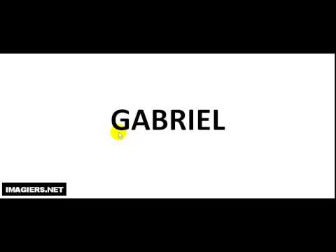 How to pronounce GABRIEL