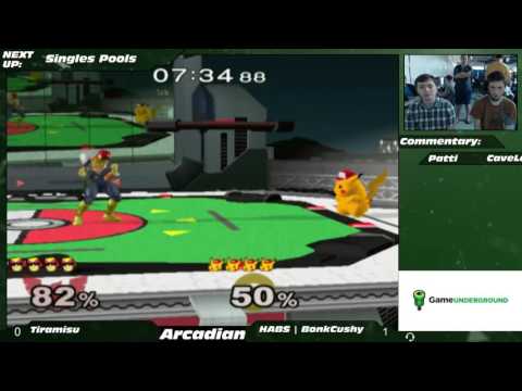 NE Melee Arcadian 2 Pools WSF - Tiramisu (Fox, C. Falcon) vs. BonkCushy (Pikachu)