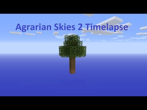 Minecraft Agrarian Skies 2 Modded Skyblock - Timelapse