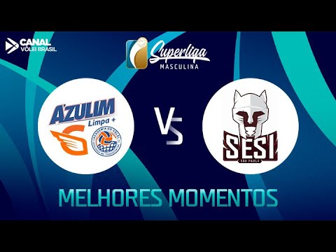 Superliga Masculina: Azulim/Gabarito/Uberlândia 0 x 3 Sesi-SP - Melhores Momentos