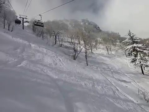 札幌手稻山滑雪場 北壁黑線