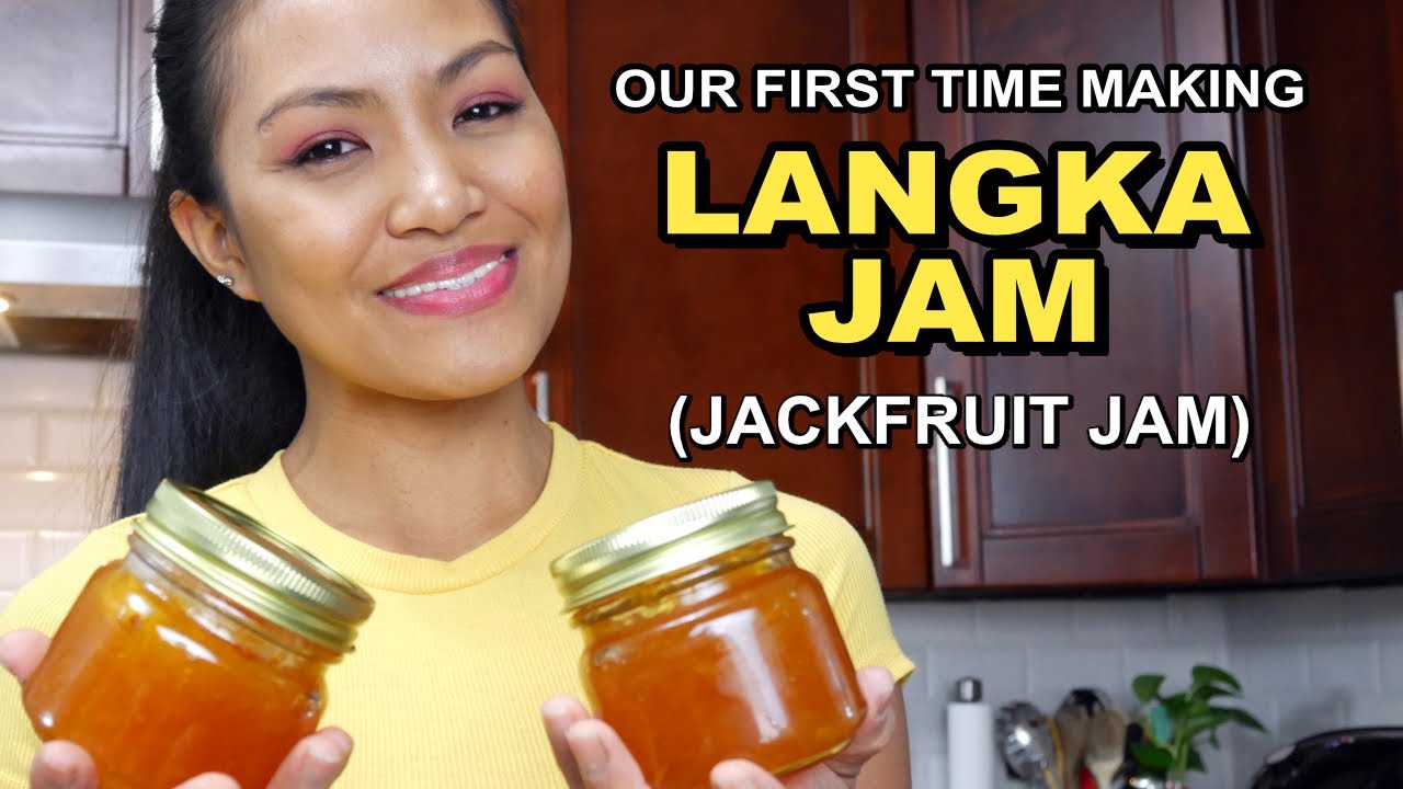 Filipina's FIRST TRY making Jackfruit jam. But does HE like it