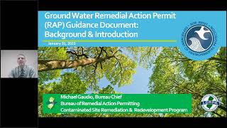 Monitored Natural Attenuation (MNA) & Ground Water Remedial Action Permit (GW RAP) Guidance Doc Trng