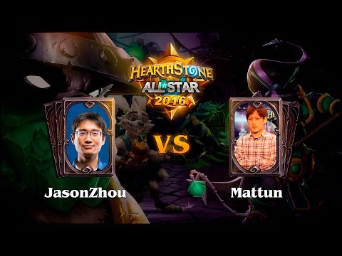 [RU] JasonZhou vs Mattun | Hearthstone ALLSTAR 2016 | Semi-Final