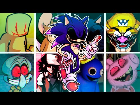 YOU CAN'T RUN GHOSTLAB but Every Turn a Different Character Sings🎙 (FNF YCR but Everyone Sings It)