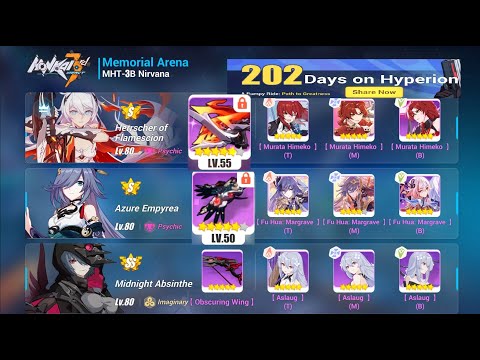 Genshin Player in MA EX vs SSS MHT-3B | HoFs Lvl 55 Pri-arm, AE Lvl 50 Pri-arm, Raven | [HI3 5.2]