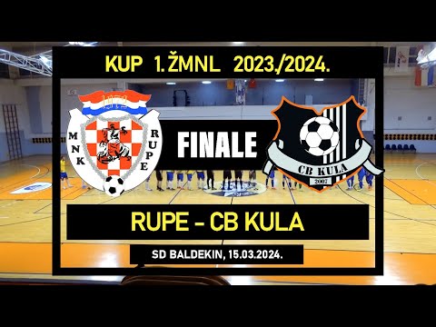 KUP 1. ŽMNL - Finale: RUPE - CB KULA  3:2, 15.03.2024.