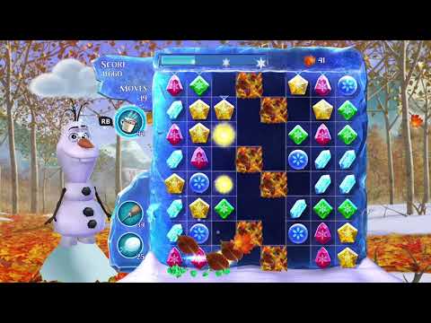 Frozen Free Fall: Snowball Fight, Summer Level 77, Walkthrough, No Power Ups, Excellent
