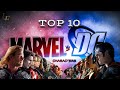 Top 10 | Marvel vs DC Characters | DC vs Marvel | List Edu