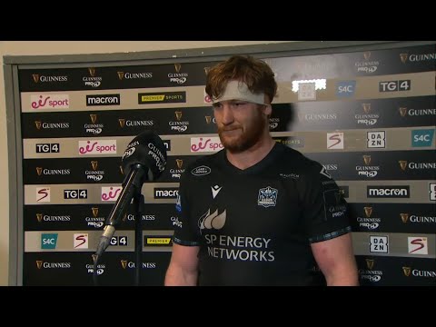 Glasgow Warriors' Rob Harley reacts to 20-7 PRO14 win against Scarlets