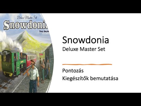 Snowdonia Deluxe Master Set - Pontozás, Kiegészítők bemutatása - Robert SoloPlay