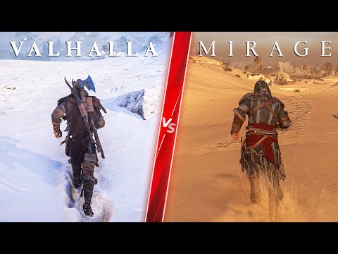 Assassin’s Creed Mirage vs Valhalla Comparison - Direct Comparison! Attention to Detail & Graphics!