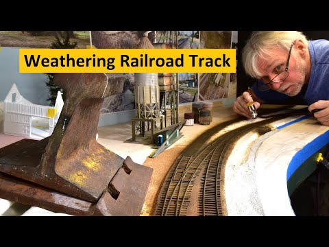 Painting & Weathering Model Railroad Track For Higher Realism | Boomer Diorama ~ # 313