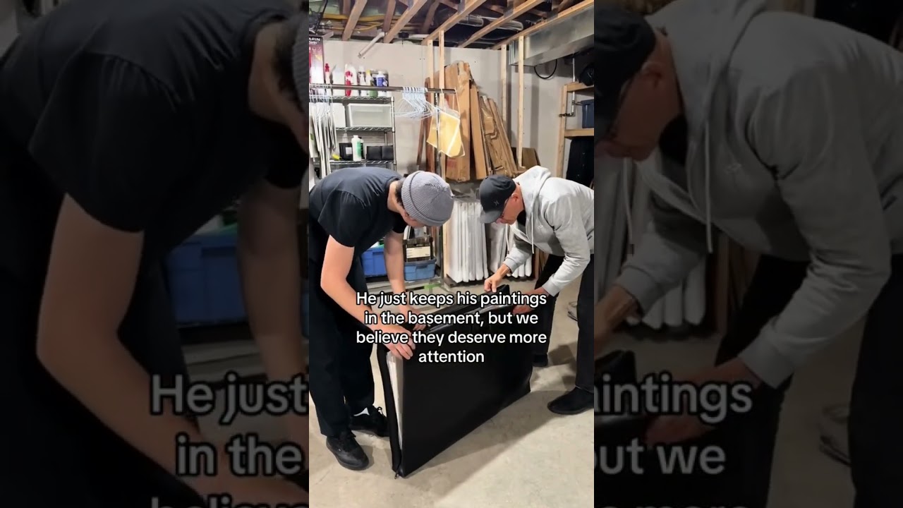 7 months ago we convinced my dad to do an art exhibition. #abstractart #artexhibiton #dadart