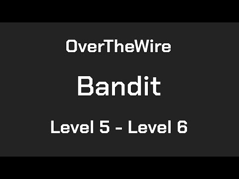 OverTheWire Bandit Level 5 - Level 6