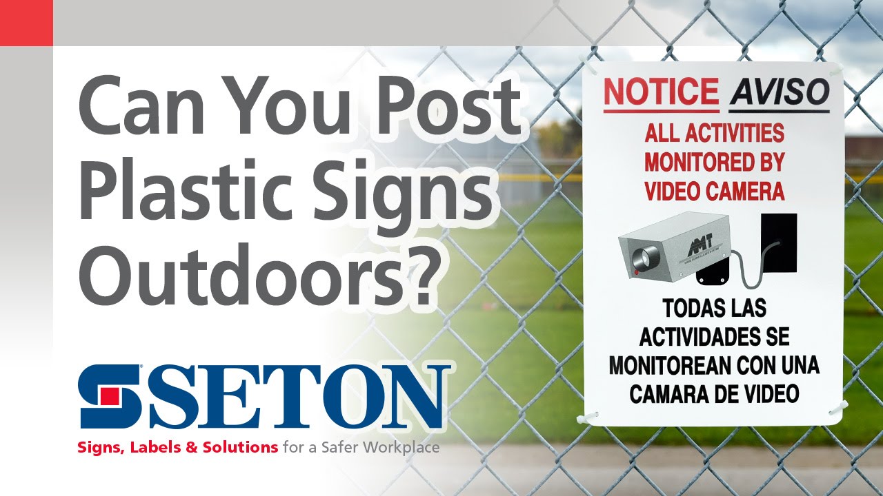 How to Know Which Sign Material is Ideal for Outdoor Use | Seton Video