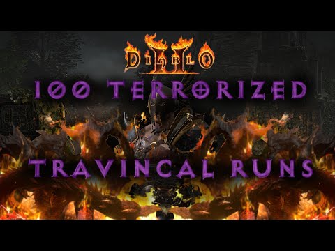 100 Terrorized Travincal Runs -  746MF Wirlwind Item Find Barbarian