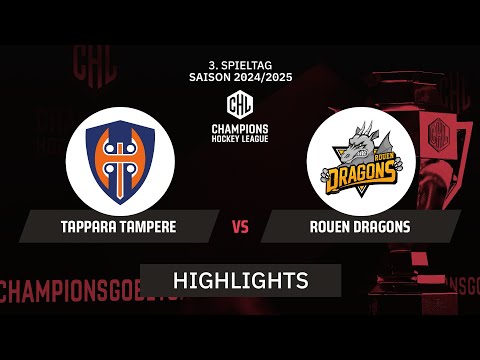 Tappara Tampere vs. Rouen Dragons | Highlights - Hauptrunde, Champions Hockey League | SDTV