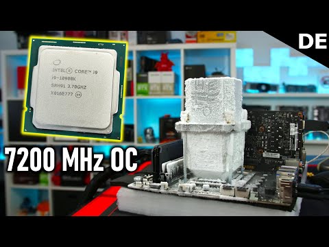 Overclocking war noch nie SO einfach! Intel 10900K OC mit Flüssigem Stickstoff auf über 7 GHz