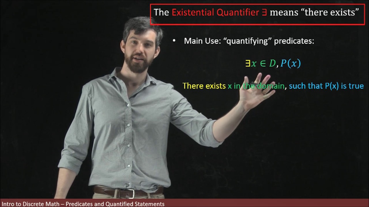 What is the difference between universal quantifier and existential
