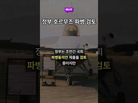 정부 호르무즈 파병 검토