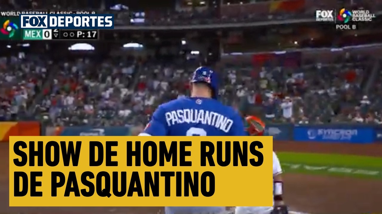 🇮🇹😎 VINNIE PASQUANTINO y sus 3 HOME RUNS sobre MÉXICO | WBC 2026