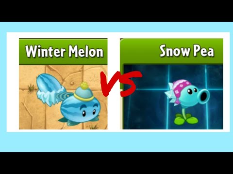 SNOW PEA VS WINTER MELON| PvZ 2