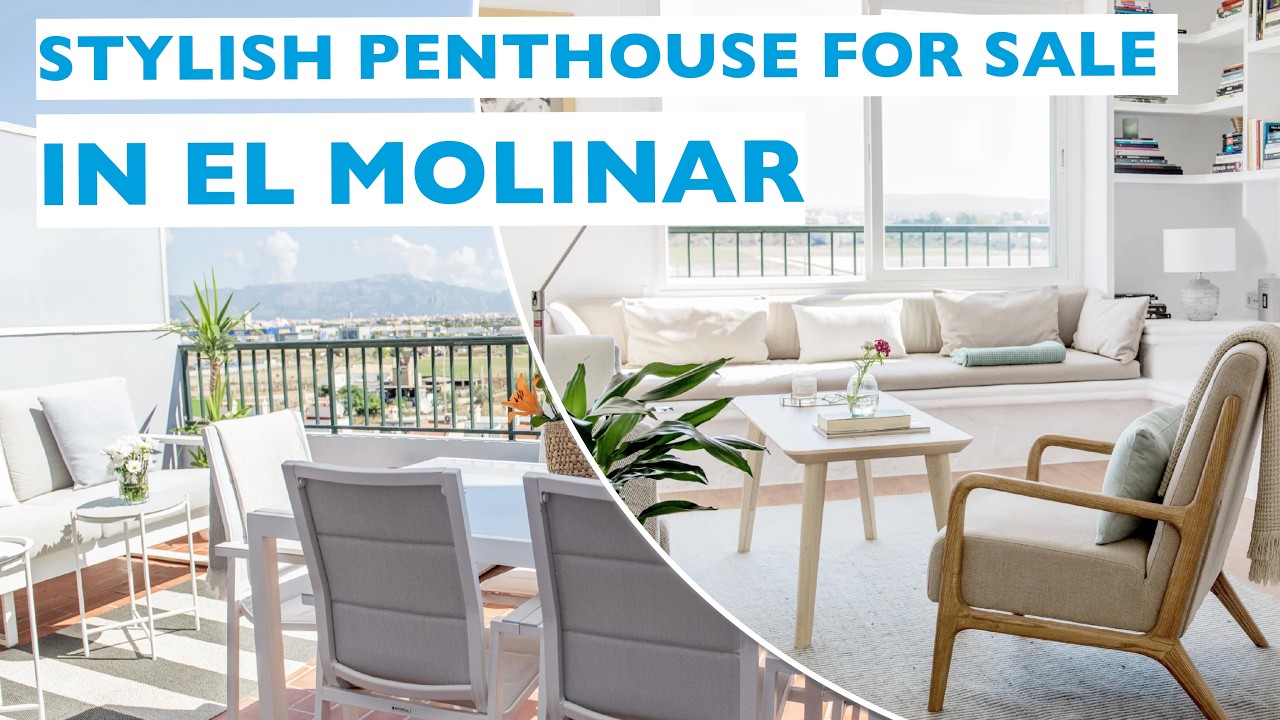 Helles Penthouse mit grosser Terrasse und schöner Aussicht in Molinar in Meeresnähe