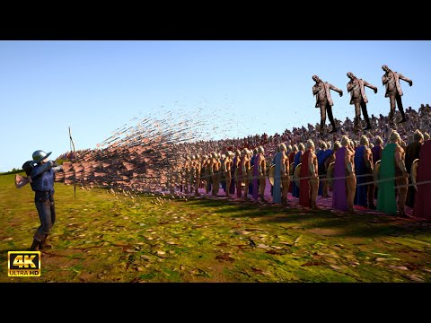 FULL AUTO ARCHER (6.000.000 RPM Full-Auto) vs 3 MILLION ZOMBIE - Ultimate Epic Battle Simulator 2
