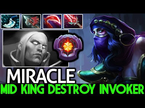Miracle- [Templar Assassin] Mid King Destroy Invoker Tier Master Pro Gameplay 7.21 Dota 2