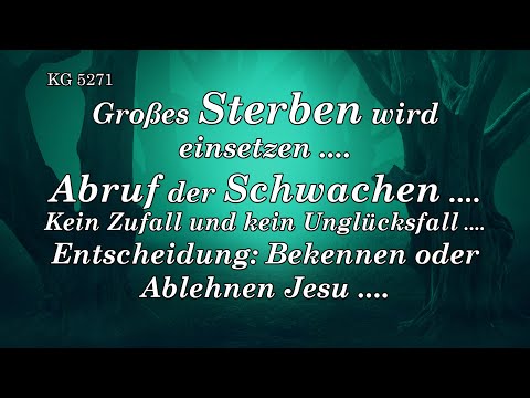 GROßES STERBEN ....ABRUF der SCHWACHEN ....ENTSCHEIDUNG ....