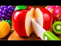 Cutting A Giant Apple Toy So Satisfying ASMR