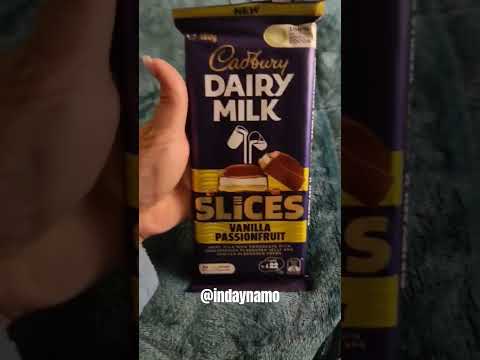 CADBURY DAIRY MILK SLICES VANILLA PASSIONFRUIT#satisfying #cadbury #chocolate #food #shorts #dessert