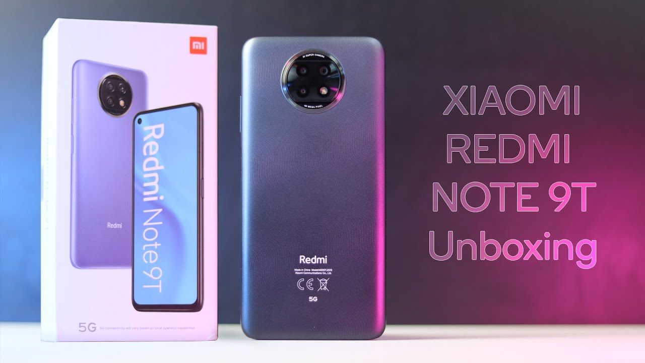 Xiaomi Redmi Note 9T UNBOXING - Hands-on