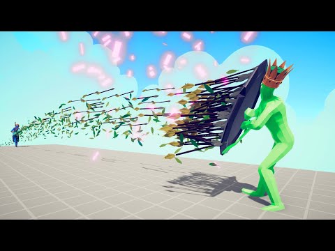 NEON ZOMBIE KING REFLECT SHIELD vs RAPID RANGED UNIT | TABS - Totally Accurate Battle Simulator