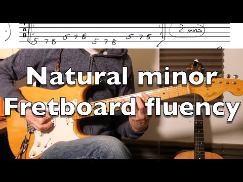 The Natural Minor in Triplets 7 Shapes - Fretboard Friday Part 2