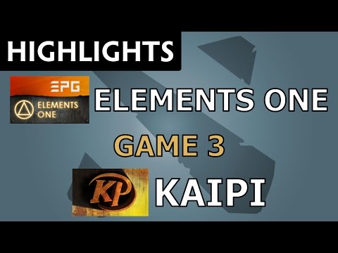 Elements One vs Kaipi [Game 3] World Cyber Arena 2016 S2 - Dota Highlights