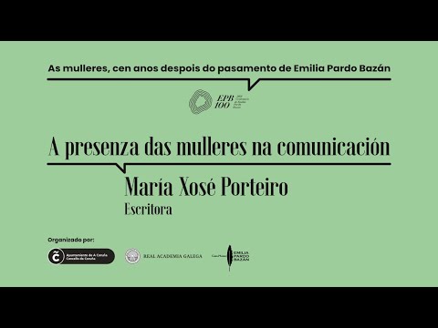 Vídeo: Xosé Castro dialoga con María Xosé Porteiro, sobre “Sororidade: tecer redes entre mulleres” (03/06/2021)