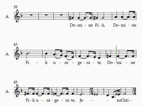 Vivaldi "Gloria" (SSA) VII Domine fili ALTOS