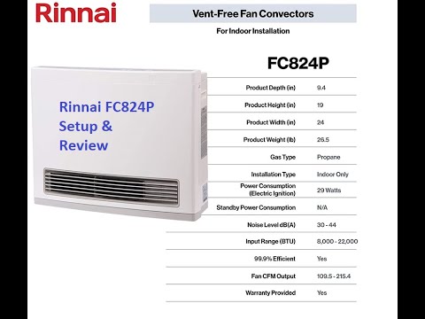 Rinnai FC824 setup/review