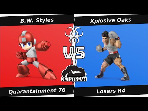 Quarantainment 76 Losers R4 - B.W. Styles (Mega Man) Vs Xplosive Oaks (Little Mac) - SSBU