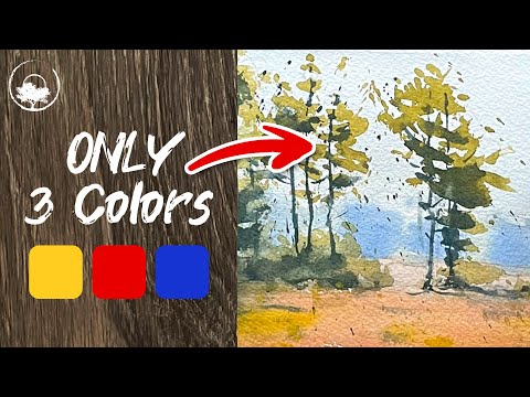 3-Color Landscape Painting Tutorial: The Power of Simplicity