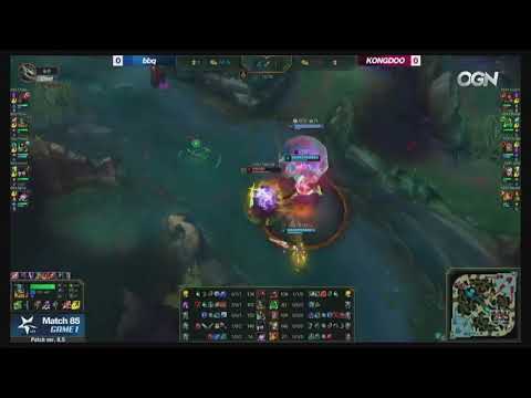 BBQ vs KDM Highlights Game 1 LCK Spring 2018 W9D3 BBQ Olivers vs Kongdoo Monster